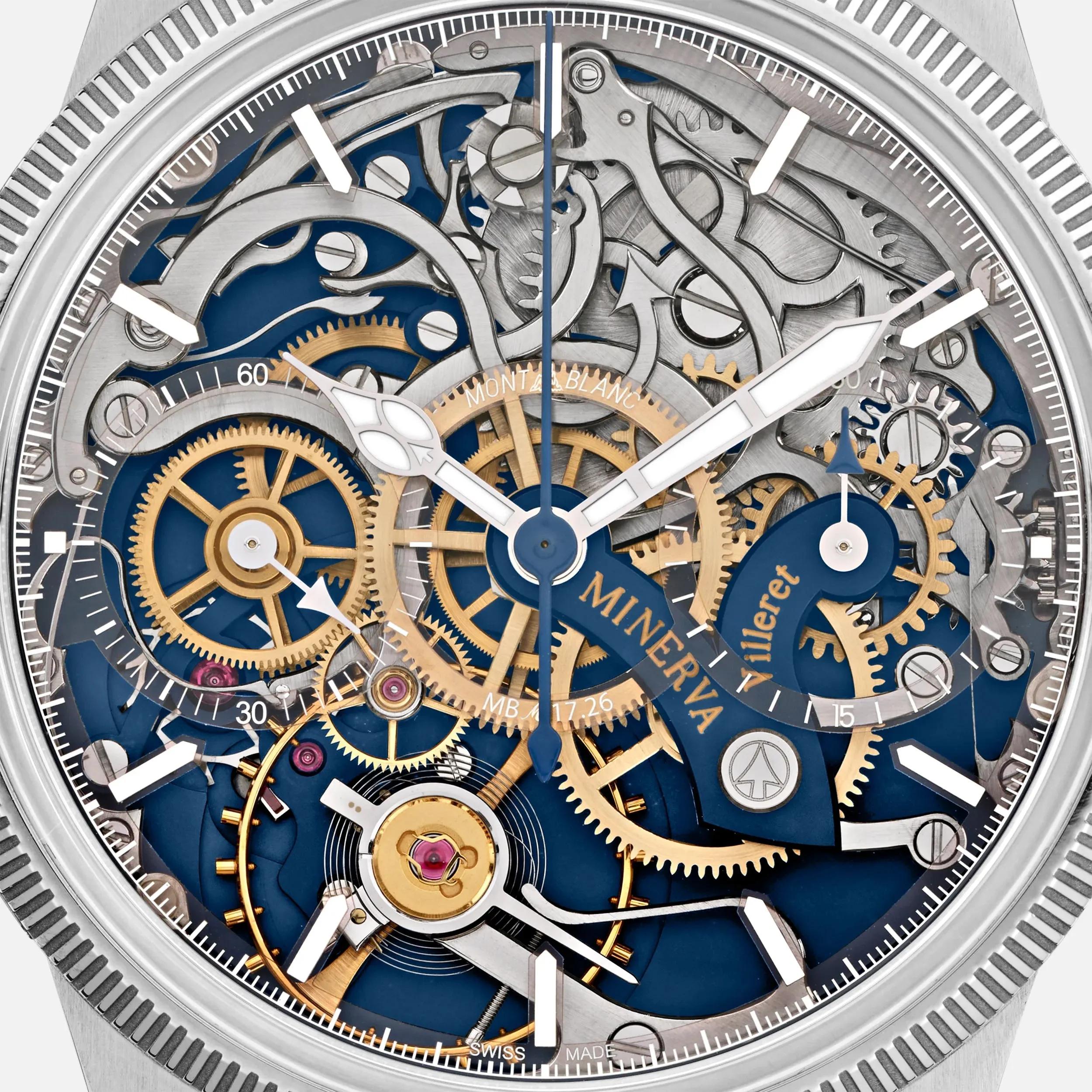 Montblanc 1858 The Unveiled Minerva Chronograph Limited Edition Watch sold by C.W. Sellors product image thumbnail 5