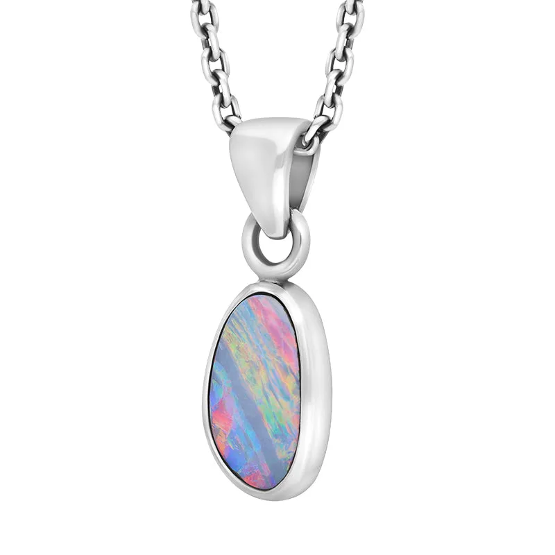 Sterling Silver Opal Doublet Abstract Necklace sold by C.W. Sellors product image thumbnail 2