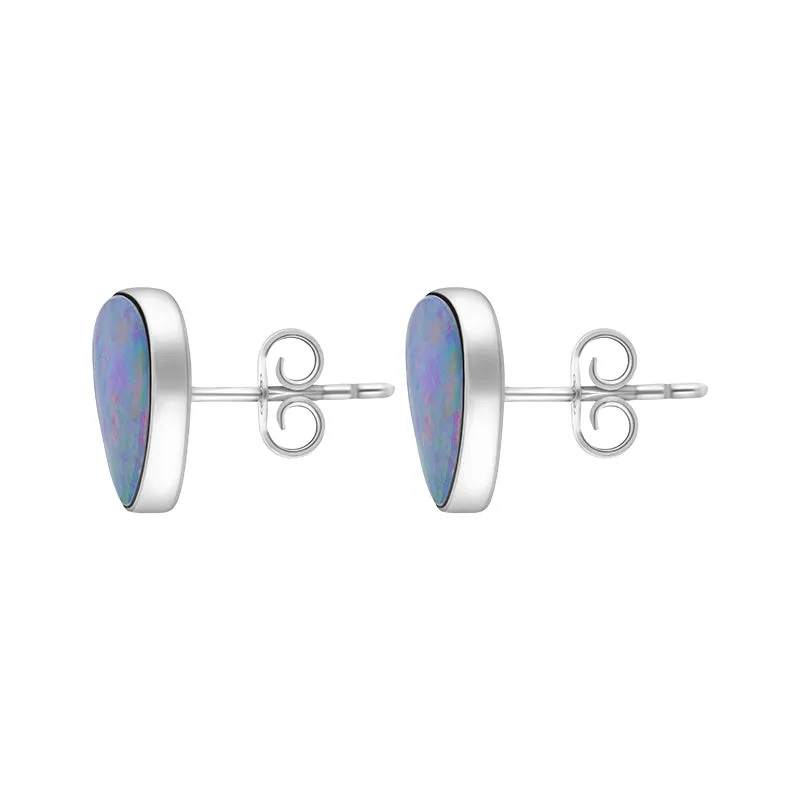 Sterling Silver Opal Abstract Oval Doublet Stud Earrings sold by C.W. Sellors product image thumbnail 2