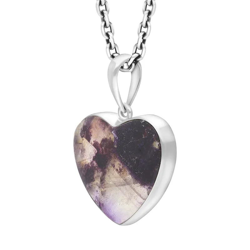 Sterling Silver Unique Blue John Heart Pendant sold by C.W. Sellors product image thumbnail 2