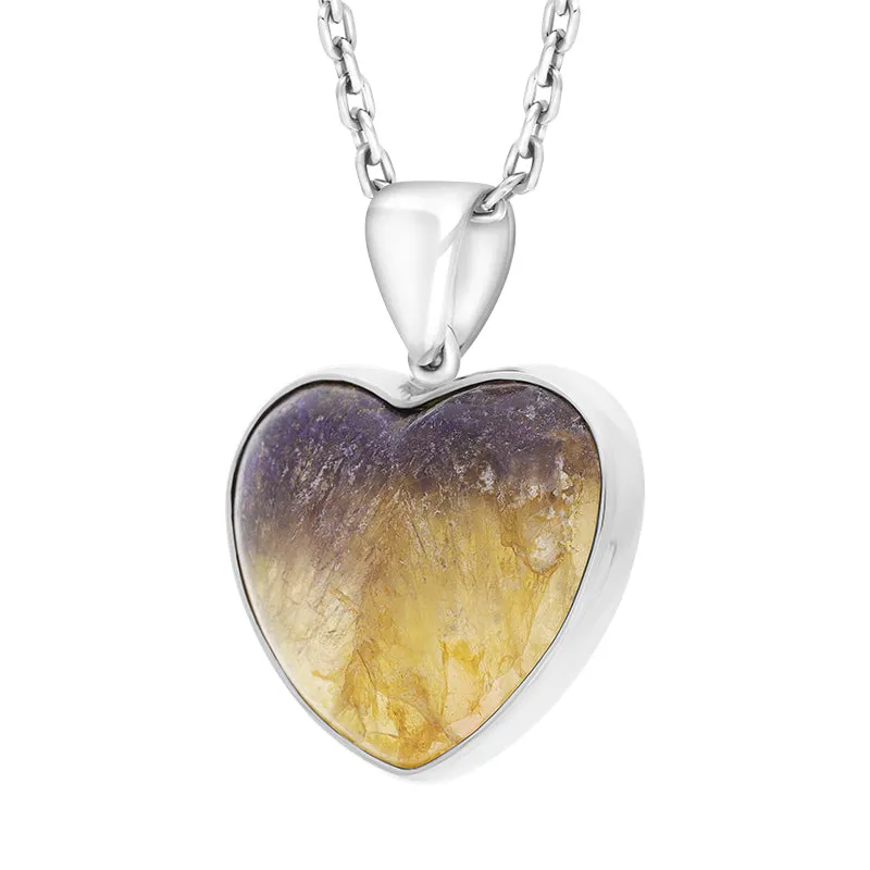 Sterling Silver Unique Blue John Heart Pendant sold by C.W. Sellors product image thumbnail 2