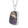 Sterling Silver Blue John Abstract Square Shaped Unique Pendant sold by C.W. Sellors