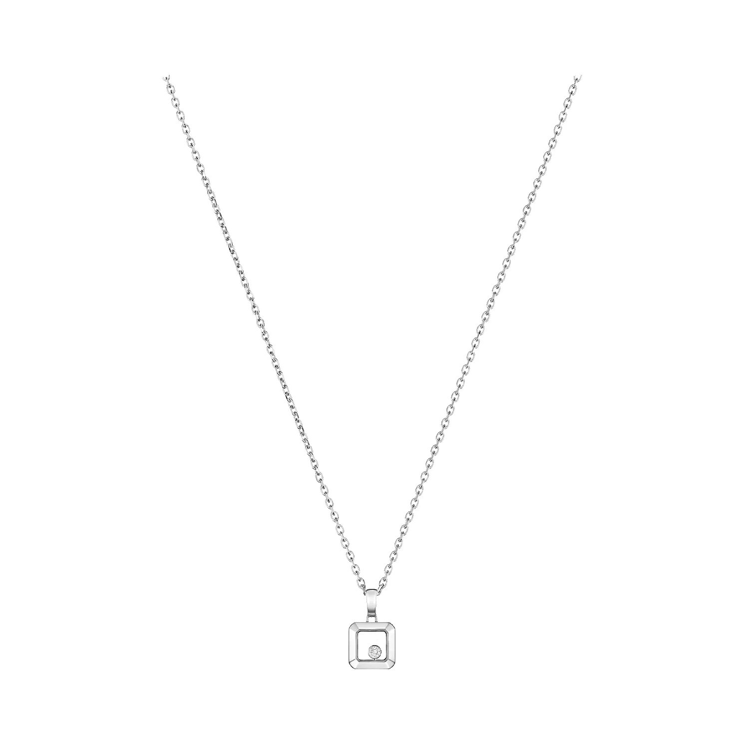 Chopard Happy Diamonds Icons 18ct White Gold 0.05ct Diamond Pendant sold by C.W. Sellors product image thumbnail 4