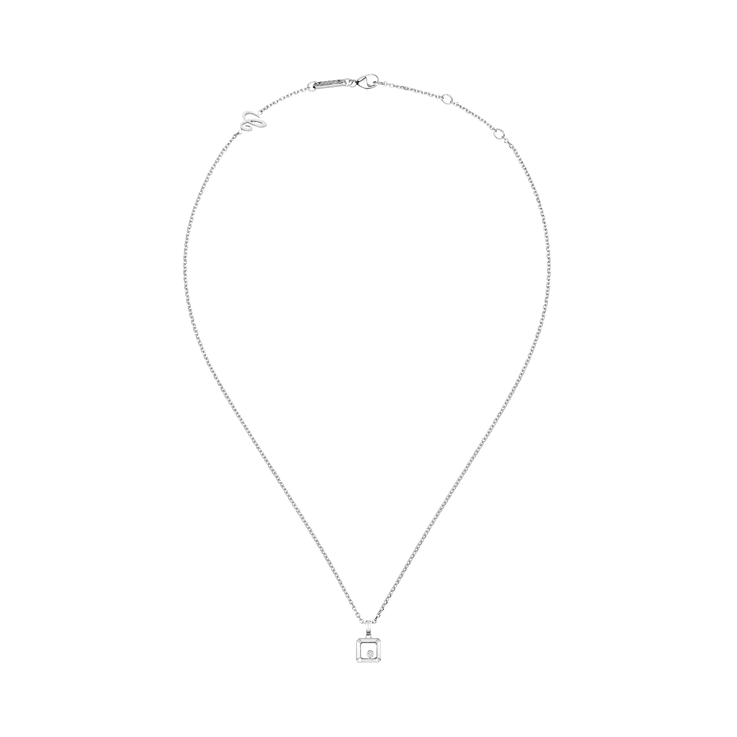 Chopard Happy Diamonds Icons 18ct White Gold 0.05ct Diamond Pendant sold by C.W. Sellors product image thumbnail 2