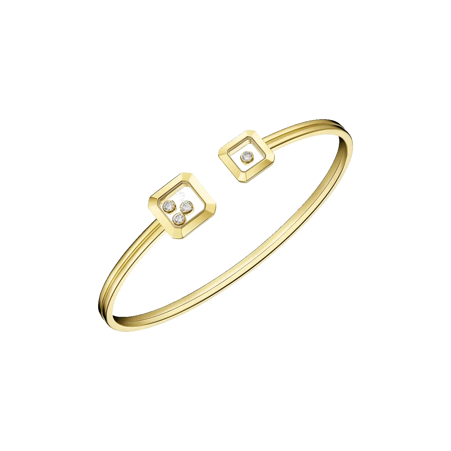 Chopard Happy Diamonds Icons 18ct Rose Gold 0.20ct Diamond Bangle sold by C.W. Sellors product image thumbnail 5