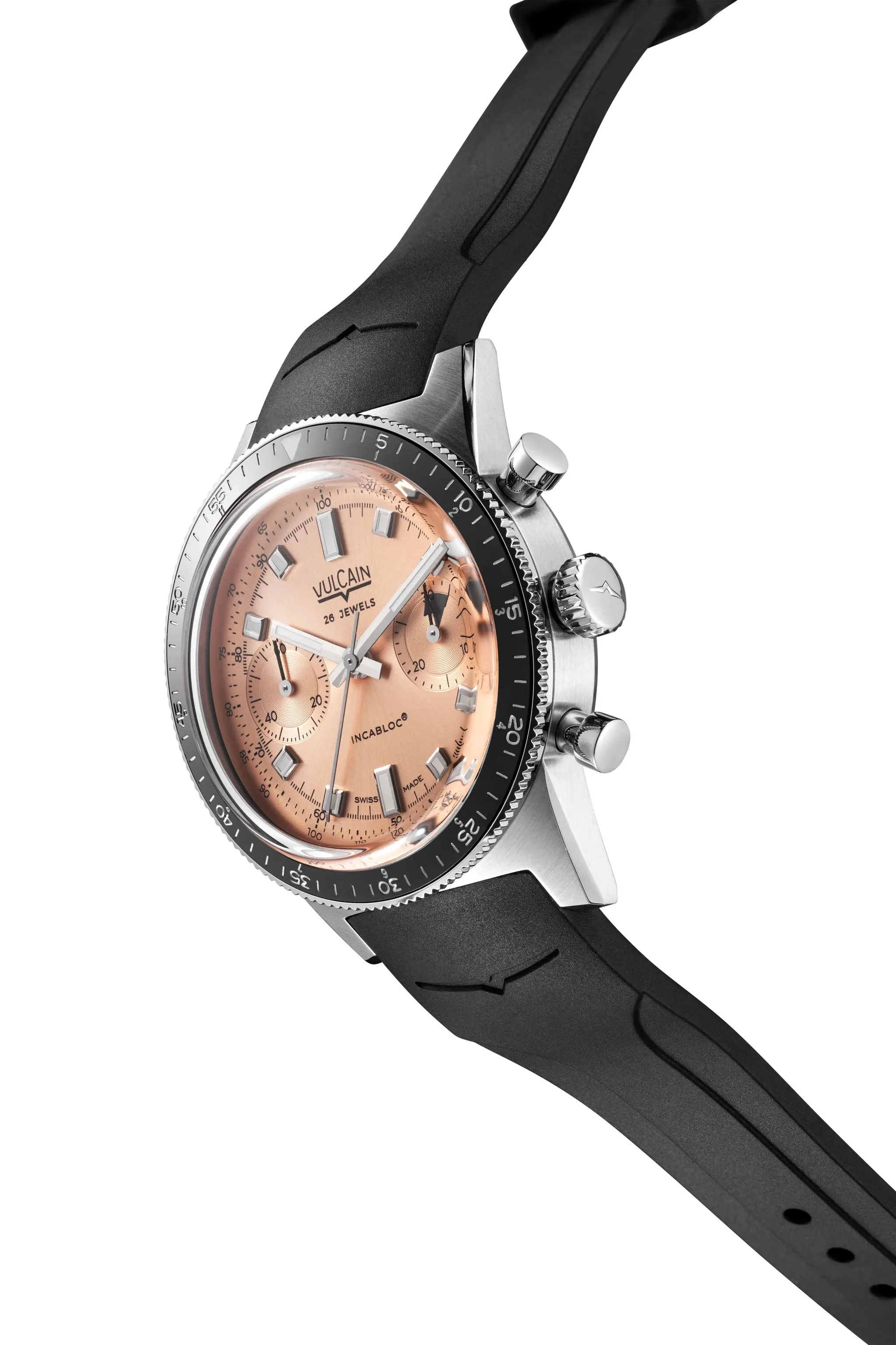 Vulcain Skindiver Chronograph Salmon Limited Edition Watch sold by C.W. Sellors product image thumbnail 2