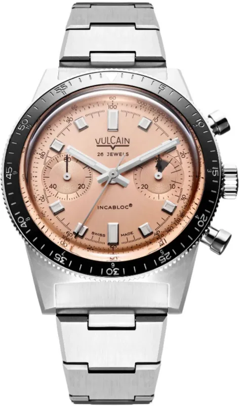 Vulcain Skindiver Chronograph Salmon Limited Edition Watch sold by C.W. Sellors