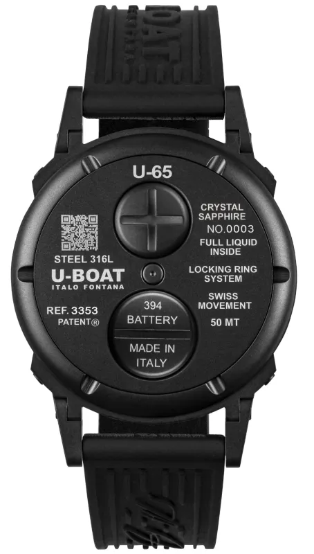 U-Boat U-65 PVD Turquoise 44mm Watch sold by C.W. Sellors