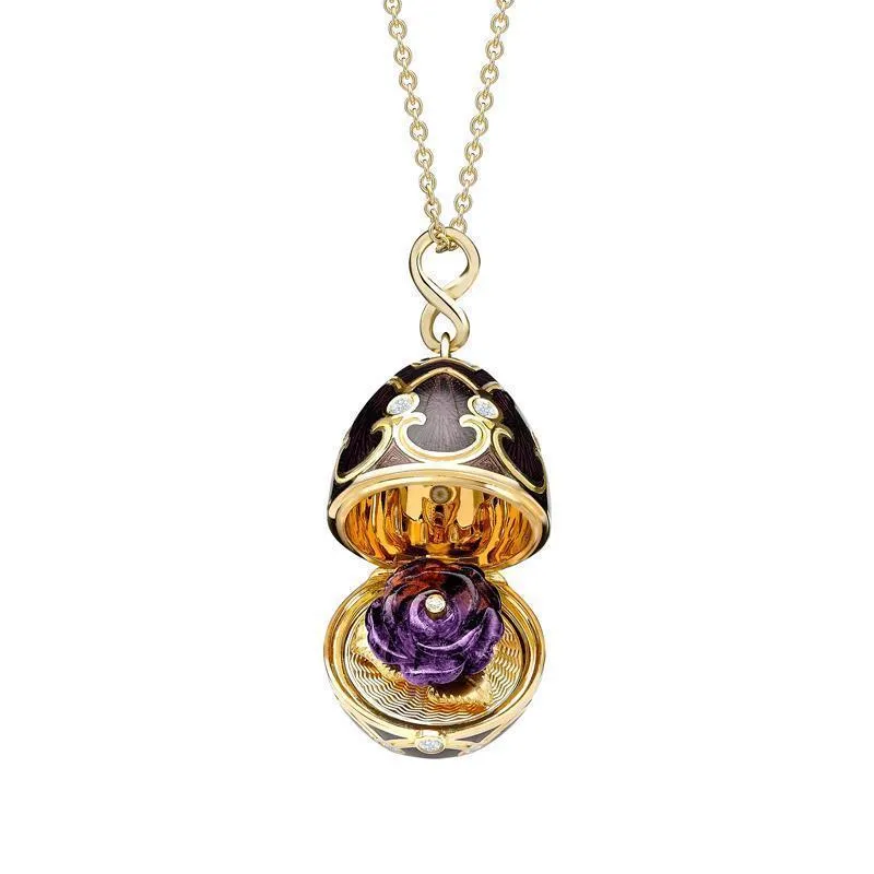 Faberge Palais Tsarskoye Selo Locket With Blue John Surprise Limited Edition NUMBER 1/20 sold by C.W. Sellors