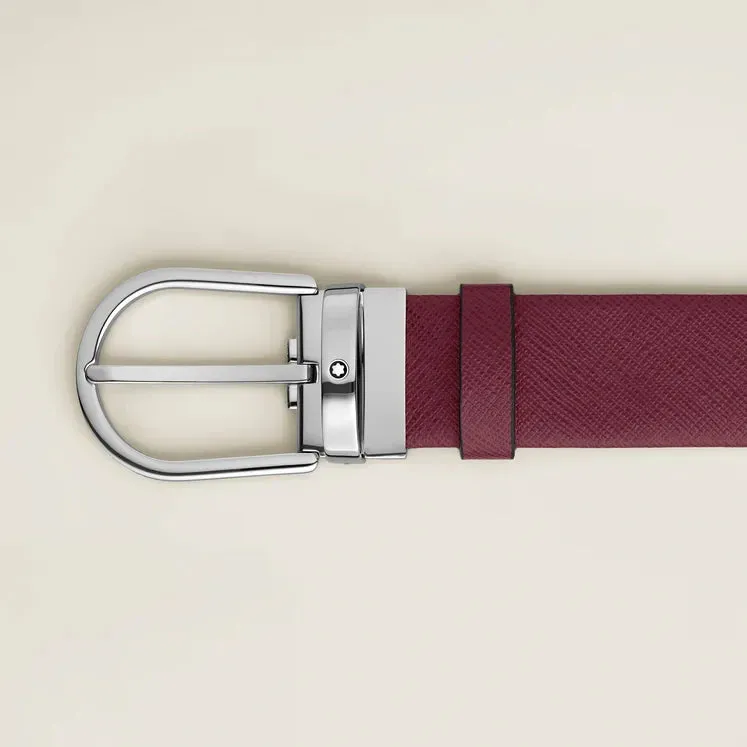 Montblanc Horseshoe Buckle Cassis 35mm Leather Belt sold by C.W. Sellors product image thumbnail 2