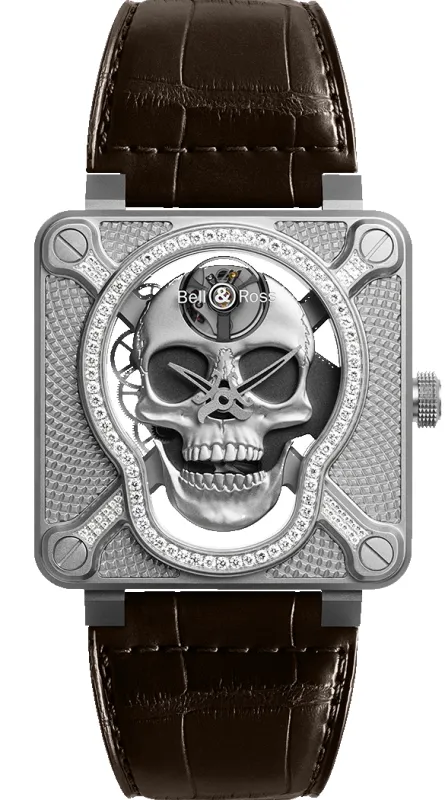 Bell & Ross BR 01 Laughing Skull Limited Edition Watch made by C.W. Sellors