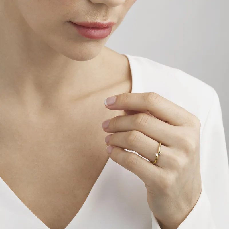 Georg Jensen Magic 18ct Yellow Gold Diamond Ring sold by C.W. Sellors product image thumbnail 2