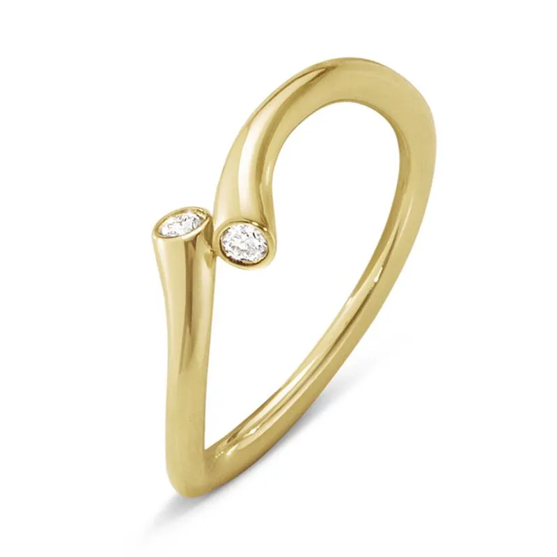 Georg Jensen Magic 18ct Yellow Gold Diamond Ring sold by C.W. Sellors