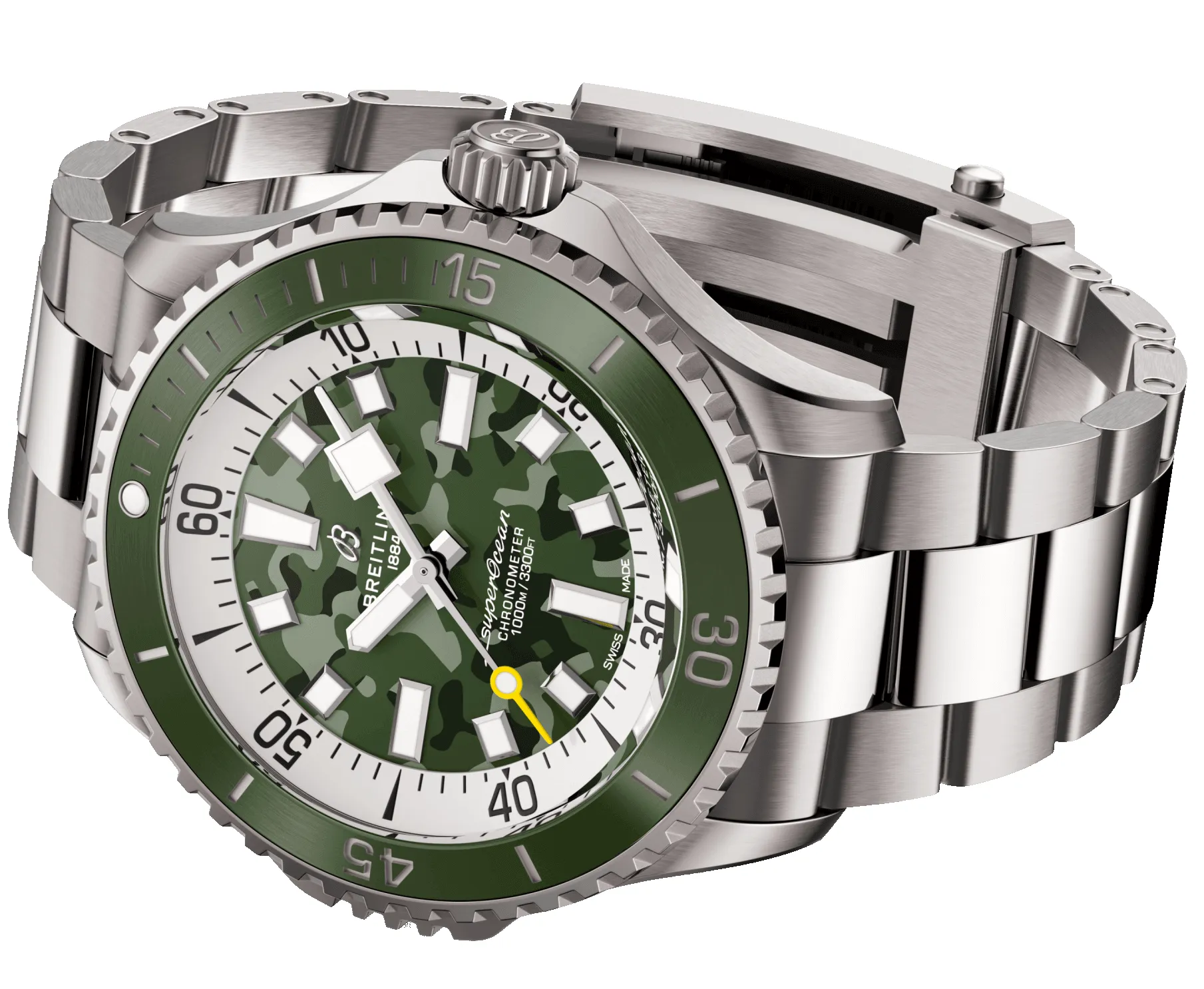 Breitling Pre-Owned Superocean Automatic 46 Super Diver Green Watch sold by C.W. Sellors product image thumbnail 5
