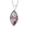 Sterling Silver Blue John Abstract Marquise Pendant sold by C.W. Sellors