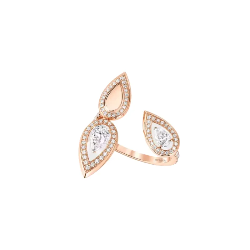 Messika Fiery 18ct Rose Gold 0.81ct Diamond Trio Ring sold by C.W. Sellors