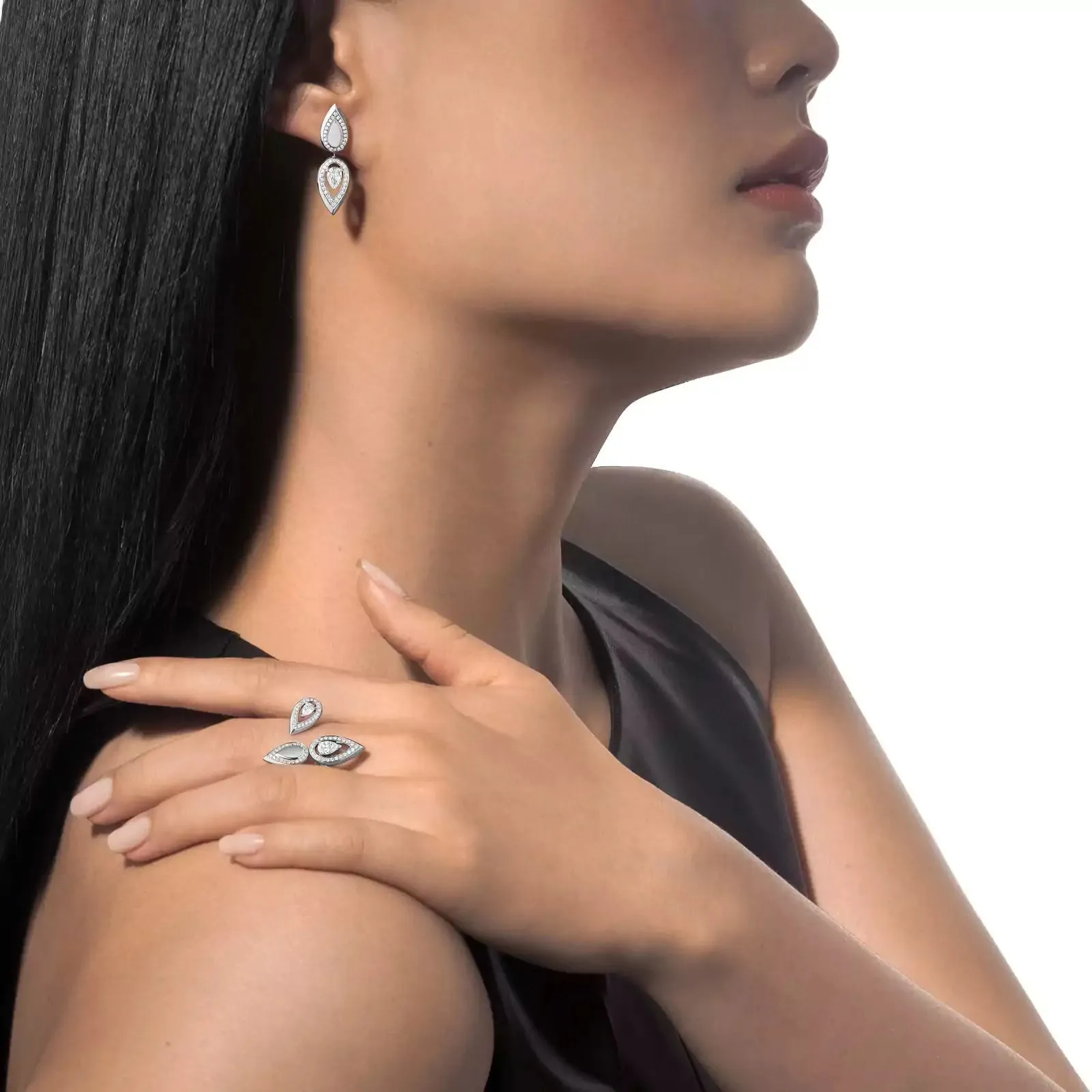 Messika Fiery 18ct White Gold 0.81ct Diamond Trio Ring sold by C.W. Sellors product image thumbnail 2