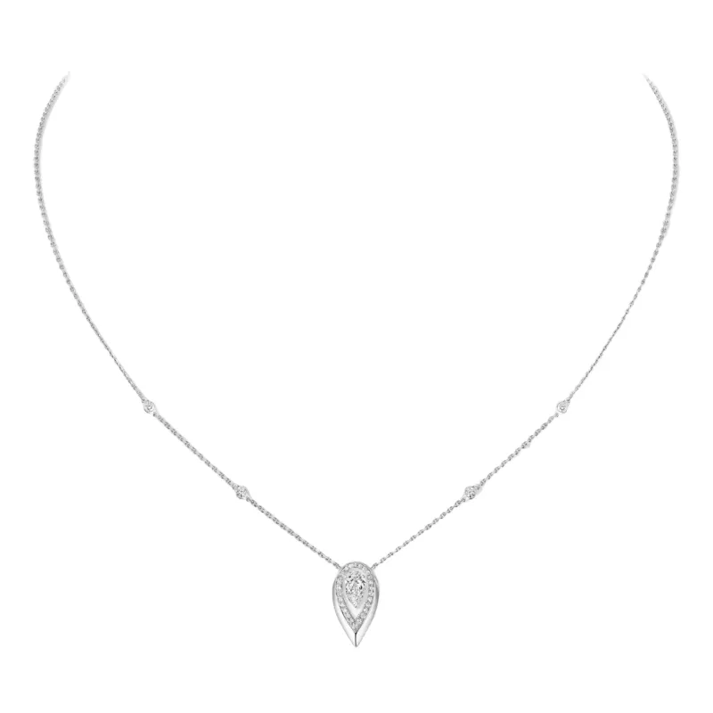 Messika Fiery 18ct White Gold 0.40ct Diamond Necklace sold by C.W. Sellors