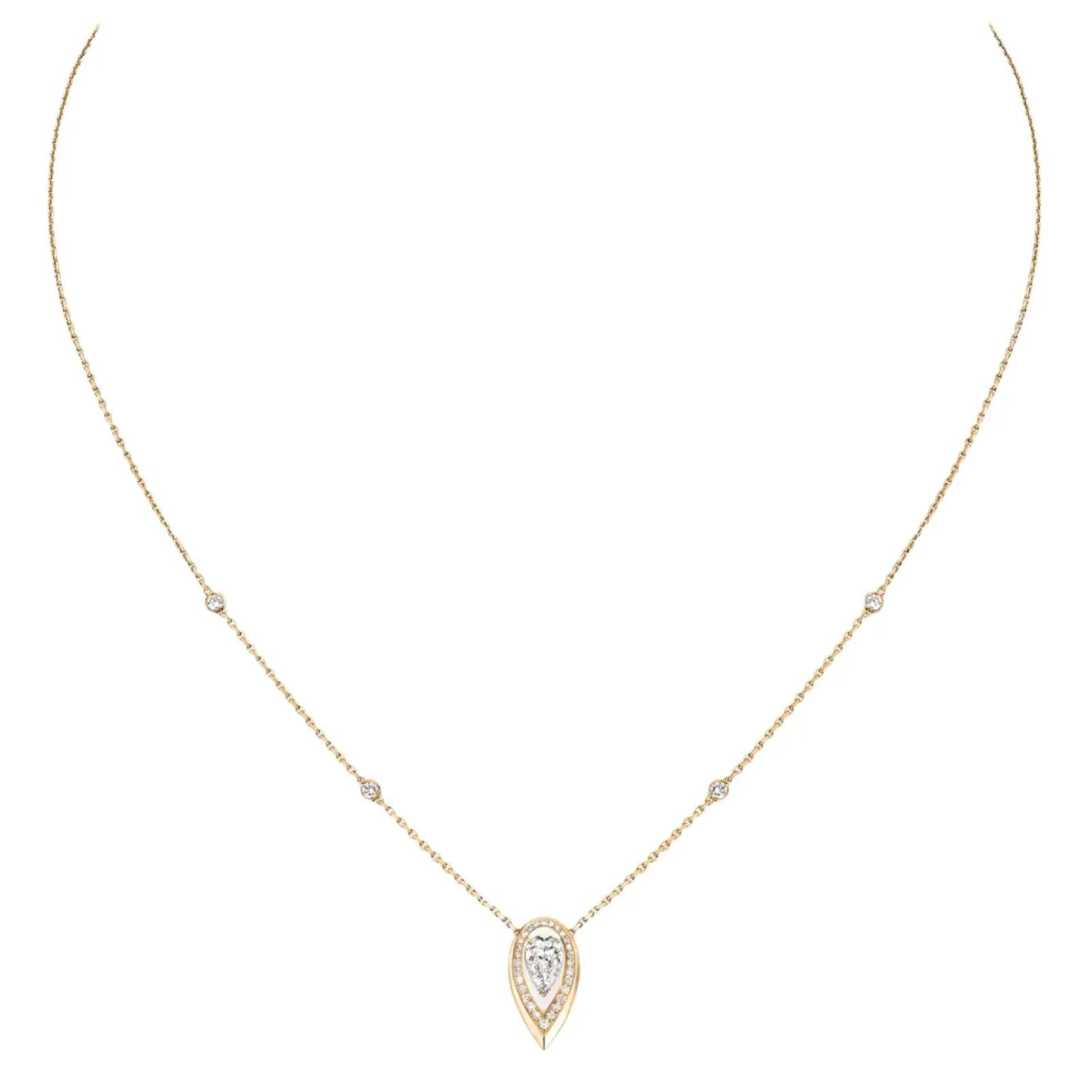 Messika Fiery 18ct Yellow Gold 0.25ct Diamond Necklace sold by C.W. Sellors