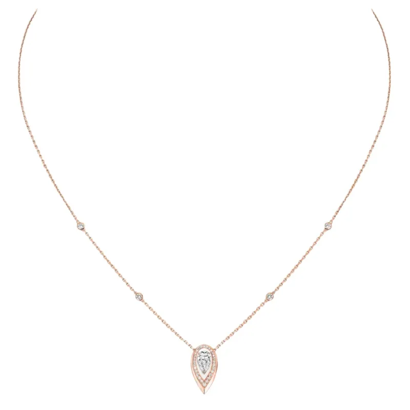 Messika Fiery 18ct Rose Gold 0.25ct Diamond Necklace sold by C.W. Sellors