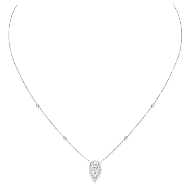 Messika Fiery 18ct White Gold 0.25ct Diamond Necklace sold by C.W. Sellors