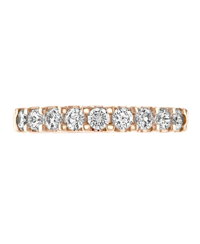 18ct Rose Gold 0.15ct GSI Diamond 19mm Wedding Ring sold by C.W. Sellors