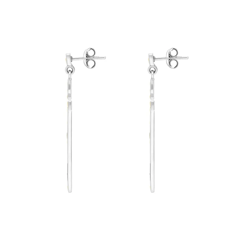 Sterling Silver Marcasite Slim Long Cross Earrings sold by C.W. Sellors product image thumbnail 2