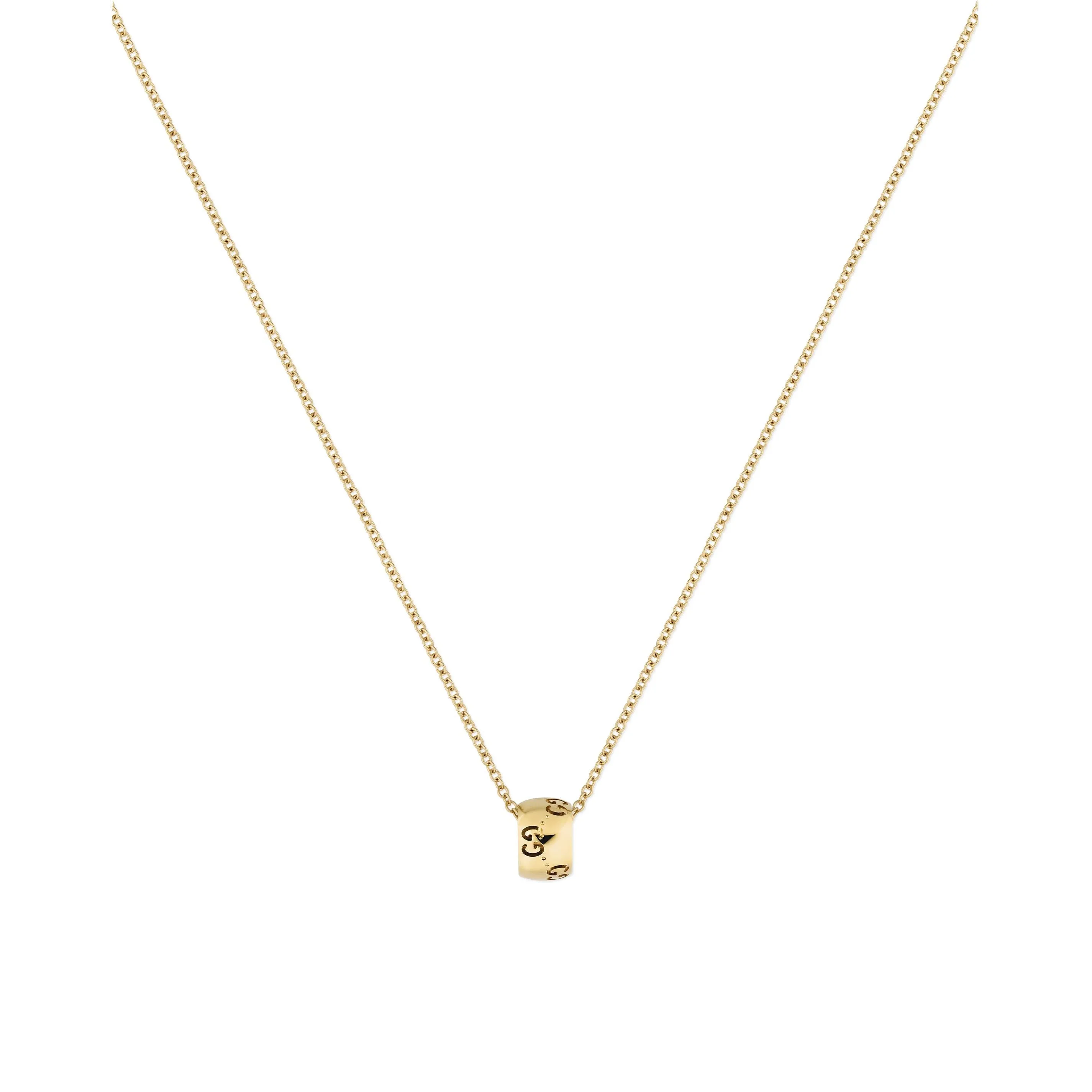 Gucci Icon 18ct Yellow Gold Necklace YGD sold by C.W. Sellors