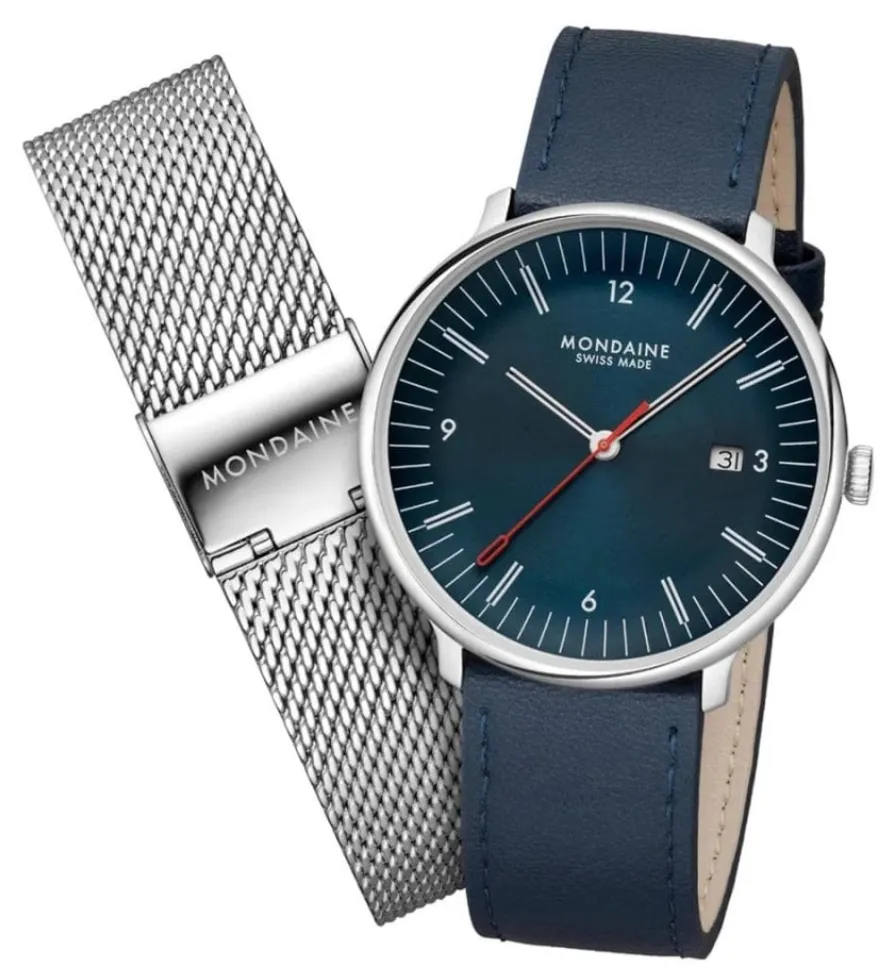 Mondaine Doppio 41mm Mens Watch sold by C.W. Sellors