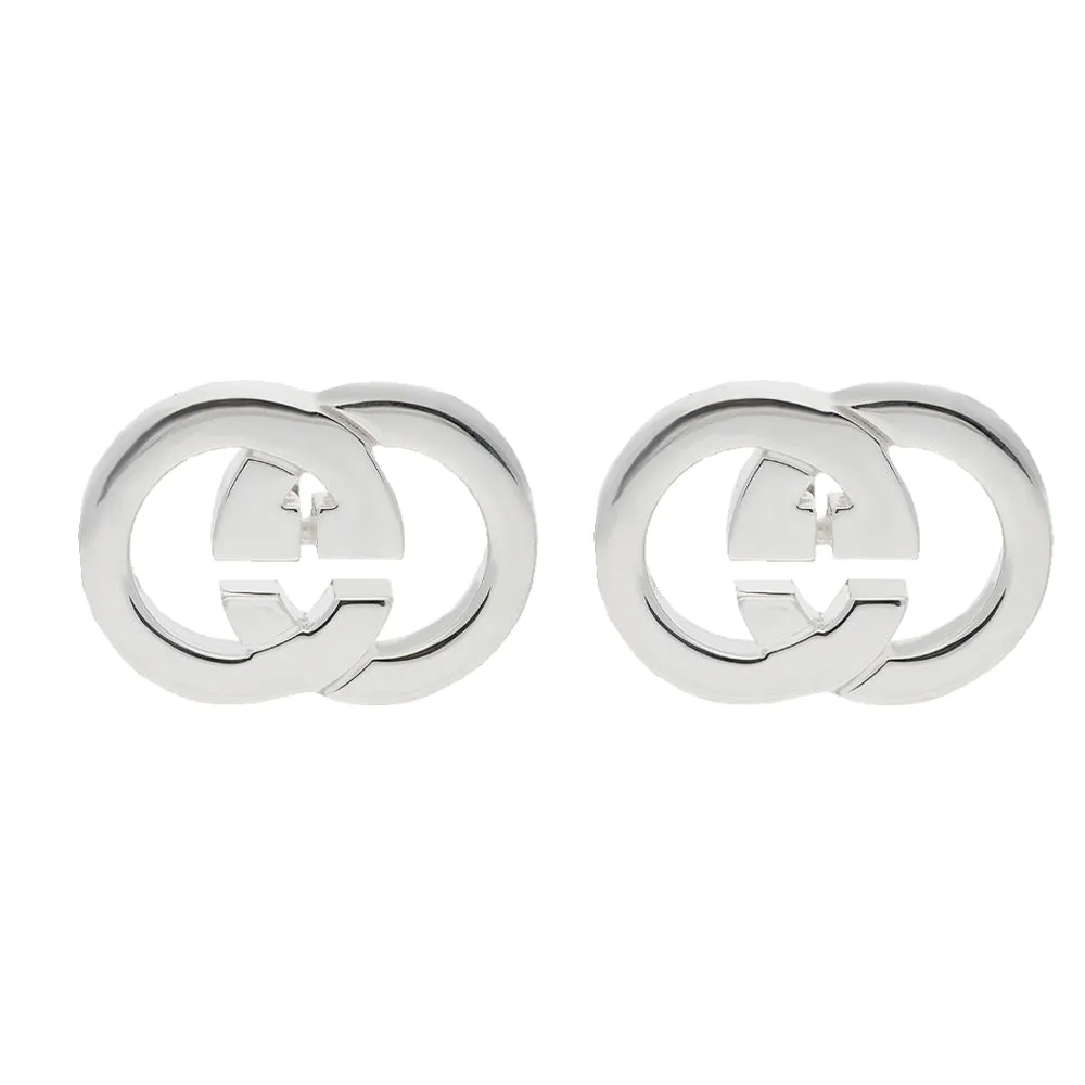 Gucci Interlocking G Silver Earrings sold by C.W. Sellors