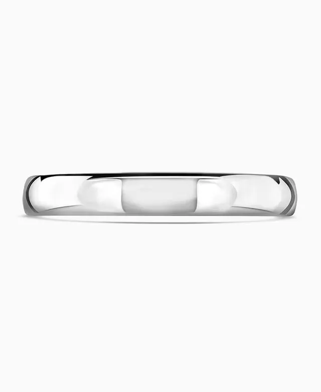 18ct White Gold 3mm Ultra Light Court Wedding Band sold by C.W. Sellors product image thumbnail 2