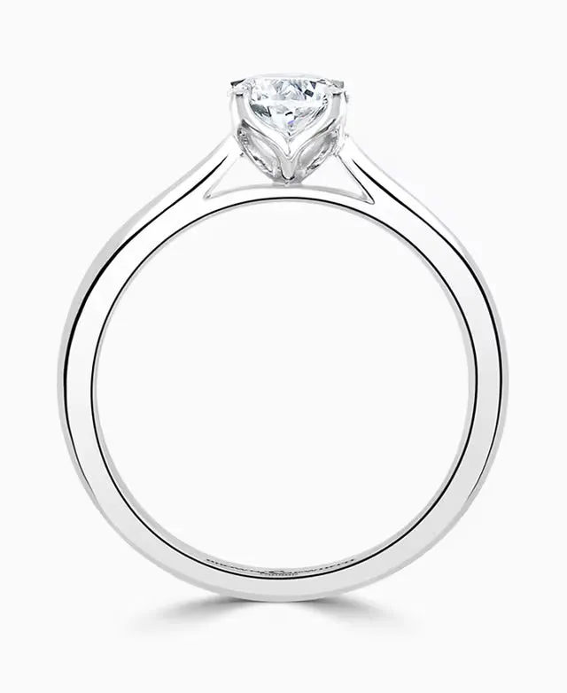 Platinum 1.00ct Laboratory Grown Diamond Oval Cut Solitaire Ring sold by C.W. Sellors product image thumbnail 3