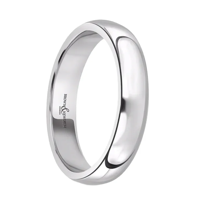 Platinum 4mm Wedding Band sold by C.W. Sellors
