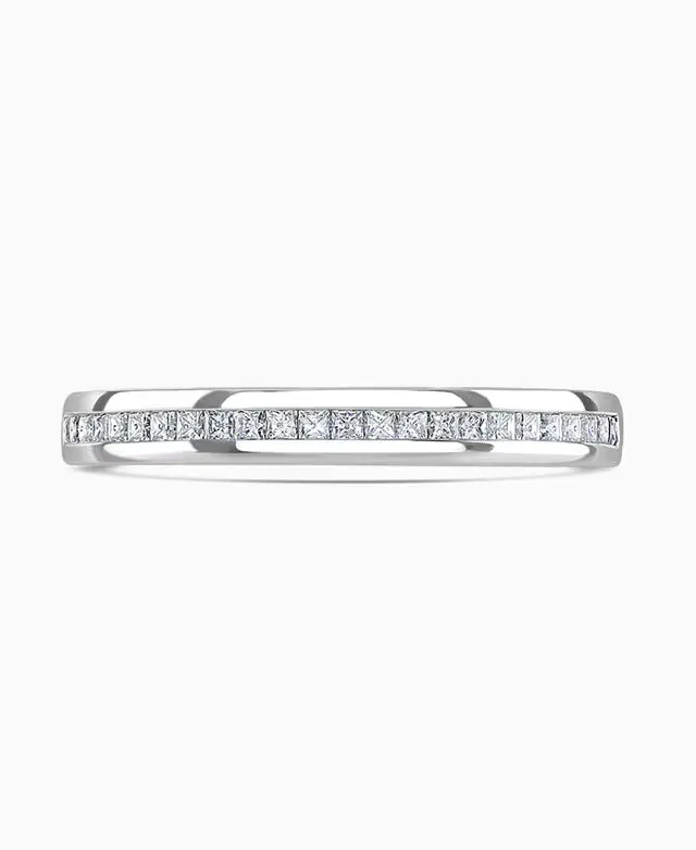 Platinum 0.20ct Diamond Devine Channel Set Half Eternity Ring sold by C.W. Sellors product image thumbnail 2