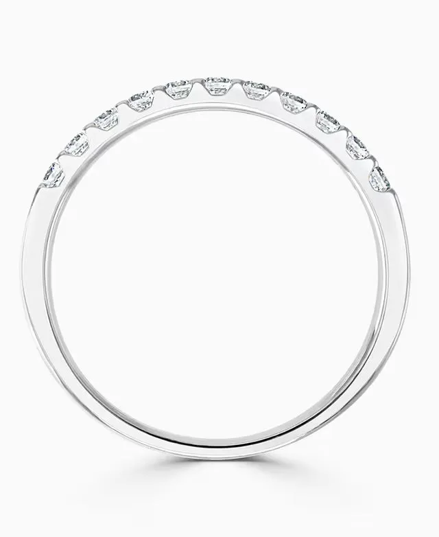 Platinum 0.25ct Diamond Harmony Half Eternity Ring sold by C.W. Sellors product image thumbnail 3
