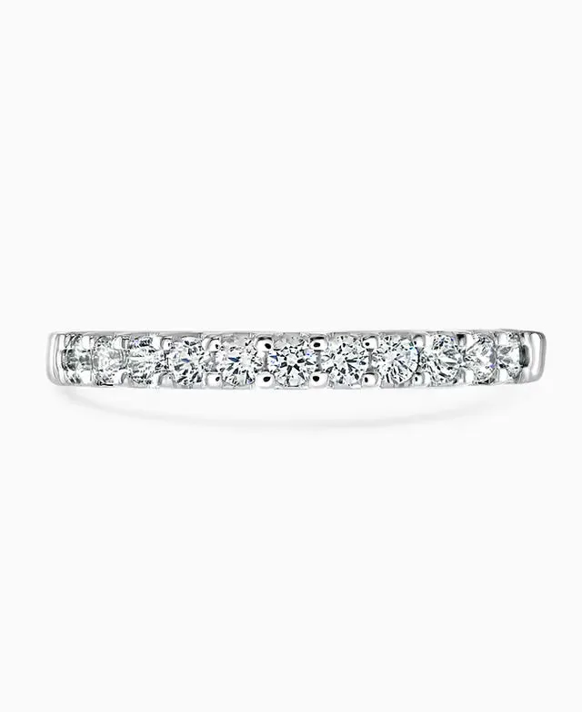 Platinum 0.25ct Diamond Harmony Half Eternity Ring sold by C.W. Sellors product image thumbnail 2
