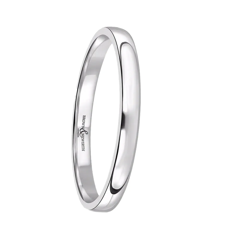 Platinum 2.5mm Timeless Wedding Ring sold by C.W. Sellors