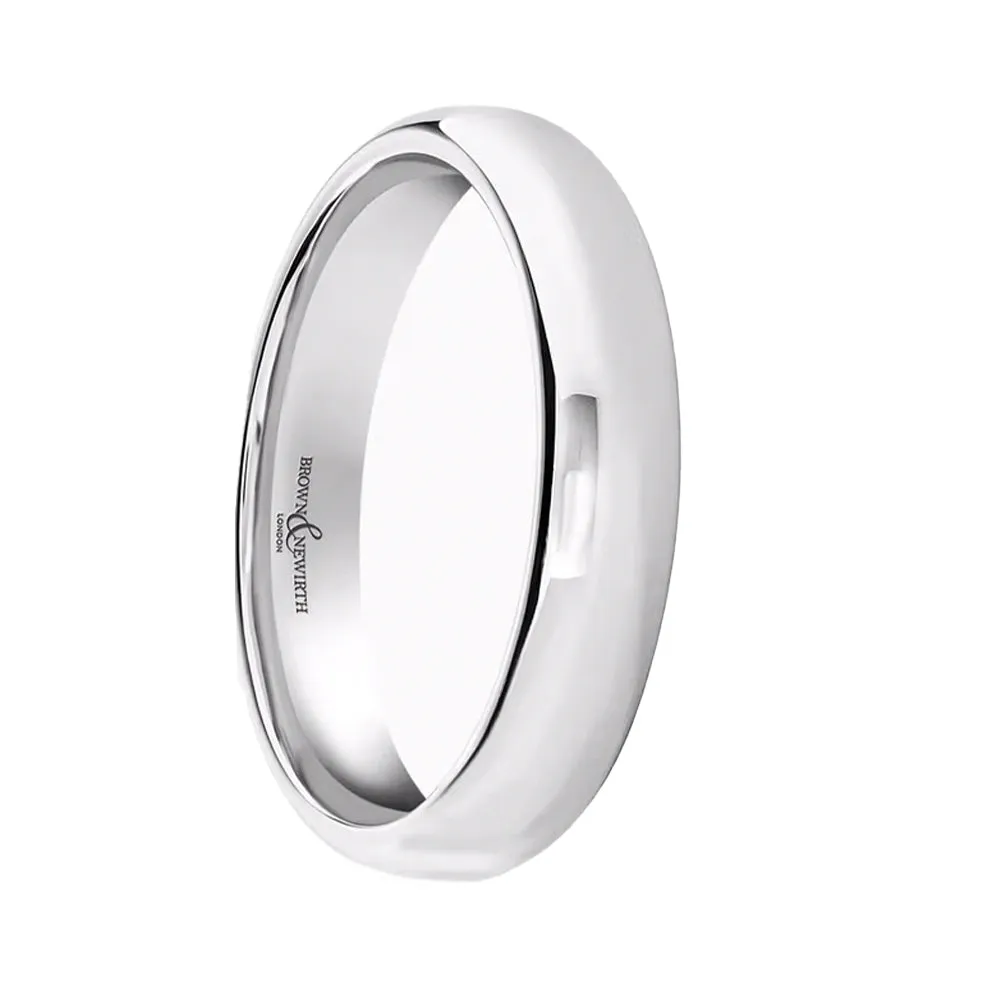 Platinum 4mm Wedding Ring sold by C.W. Sellors
