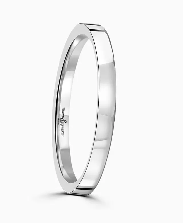18ct White Gold 2.5mm Wedding Ring sold by C.W. Sellors