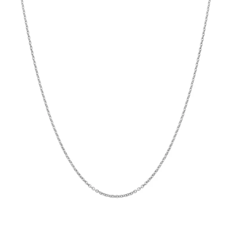 Sterling Silver 20 Inch Trace Link Chain With Adjustable Slider sold by C.W. Sellors