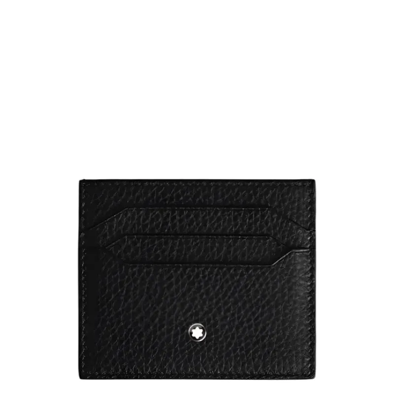 Montblanc Black Grain 6cc Card Holder sold by C.W. Sellors