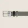 Montblanc Grey/Black 30mm Reversible Leather Belt sold by C.W. Sellors