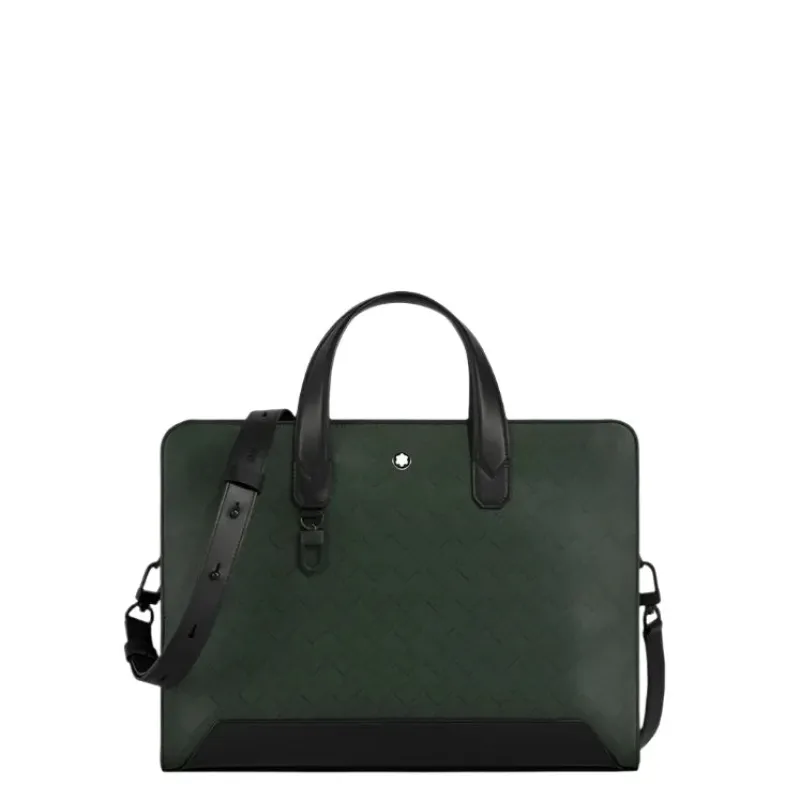 Kith Document Bag in Kith Monogram Saffiano Leather - Black