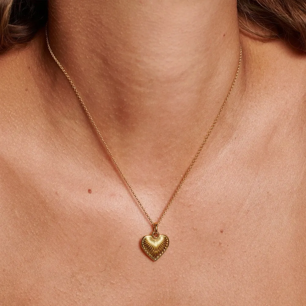 Hot Diamonds x Jac Jossa Gold Plated Sterling Silver Essence Heart Necklace sold by C.W. Sellors product image thumbnail 3