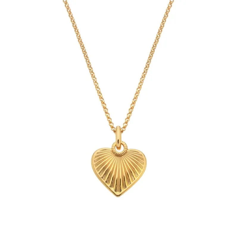 Hot Diamonds x Jac Jossa Gold Plated Sterling Silver Essence Heart Necklace sold by C.W. Sellors