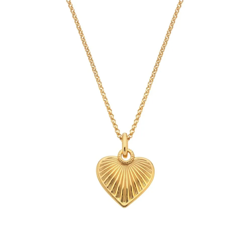 Hot Diamonds x Jac Jossa Gold Plated Sterling Silver Essence Heart Necklace sold by C.W. Sellors