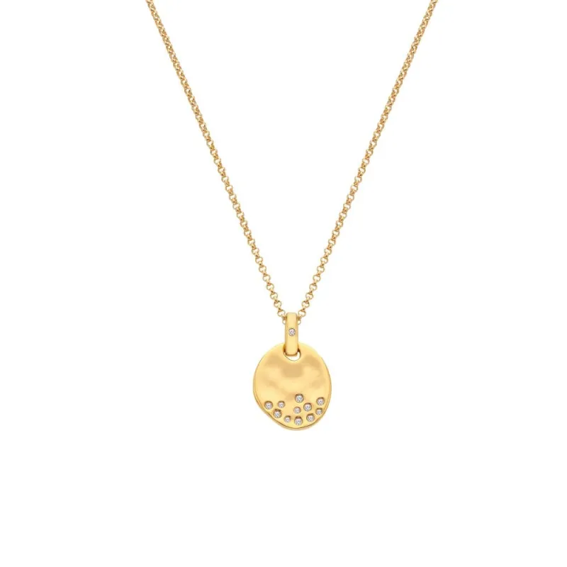 Hot Diamonds x Jac Jossa Gold Plated Sterling Silver Illuminate Necklace sold by C.W. Sellors