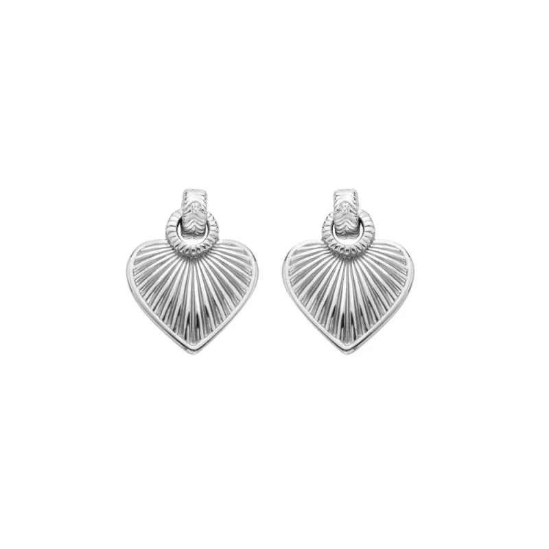 Hot Diamonds Sterling Silver Essence Heart Stud Earrings sold by C.W. Sellors