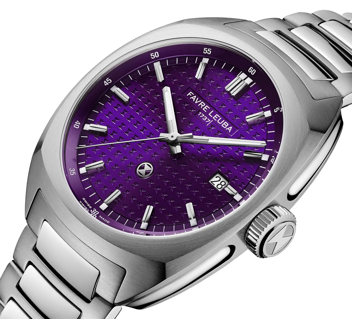 Favre Leuba Chief Date Royal Purple Bracelet Watch sold by C.W. Sellors product image thumbnail 4