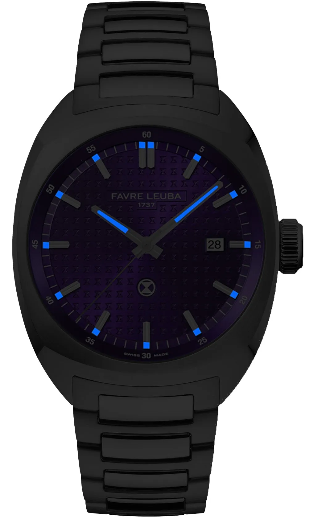 Favre Leuba Chief Date Royal Purple Bracelet Watch sold by C.W. Sellors product image thumbnail 3